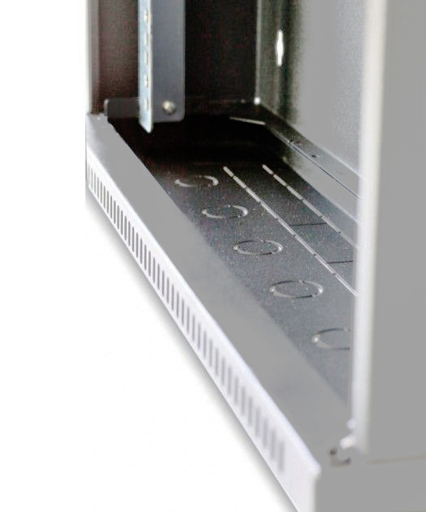 Armadio Rack 19'' Flat a muro p.30cm 6 unità sezione unica Grigio - immagine 7