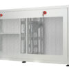 Armadio rack 19'' Ghost  con porta grigliata Bianco - immagine 2