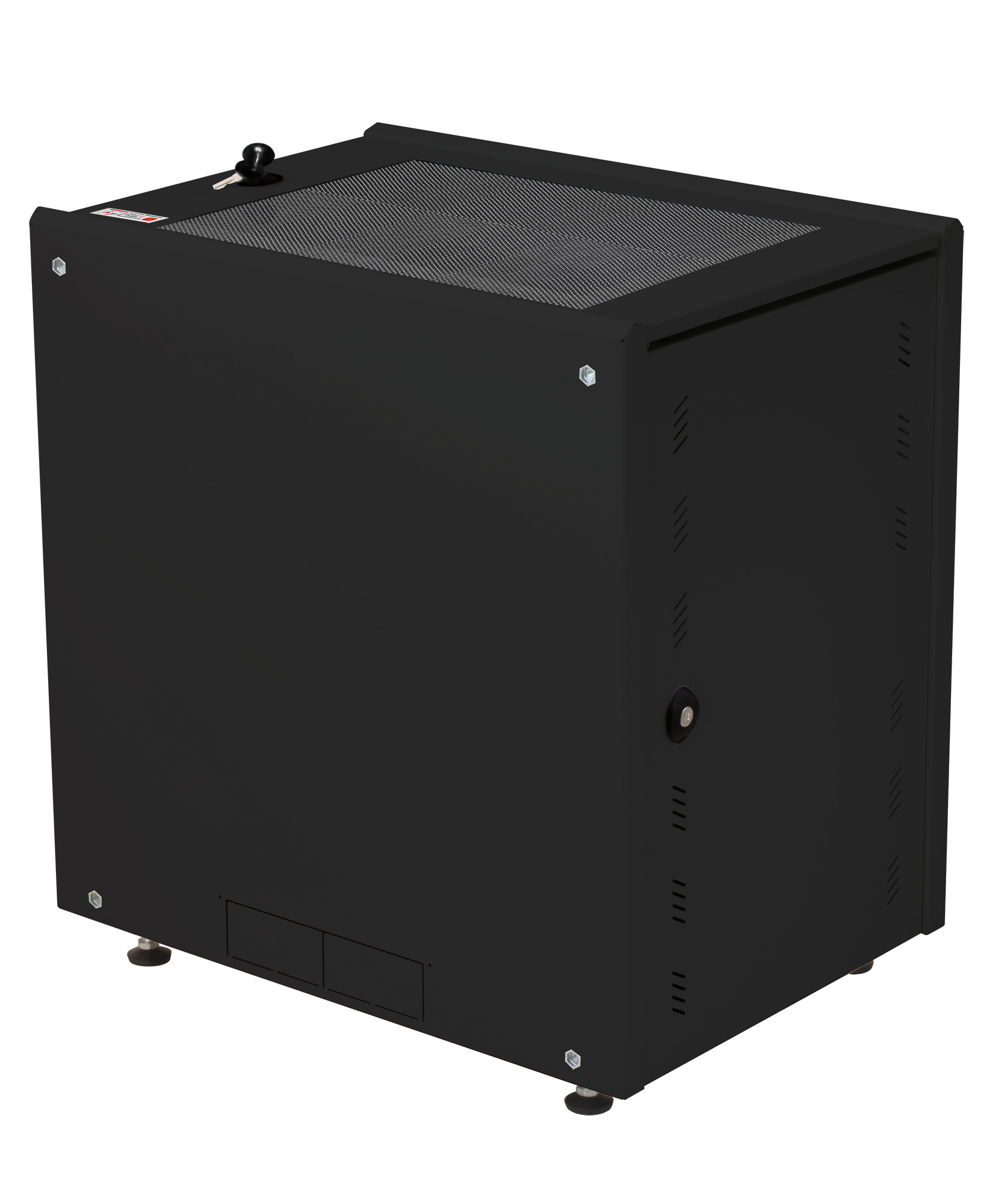 Armadio Rack 19'' ideale per Accumulatori Fotovoltaico 8U P600mm Nero - immagine 4