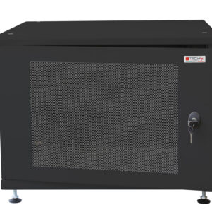 Armadio Rack 19'' ideale per Accumulatori Fotovoltaico 8U P600mm Nero