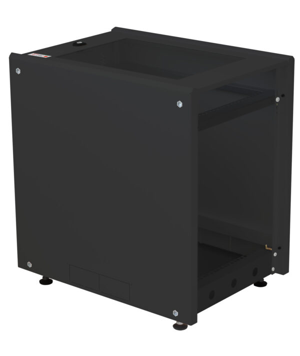 Armadio Rack 19'' ideale per Accumulatori Fotovoltaico 8U P600mm Nero - immagine 3