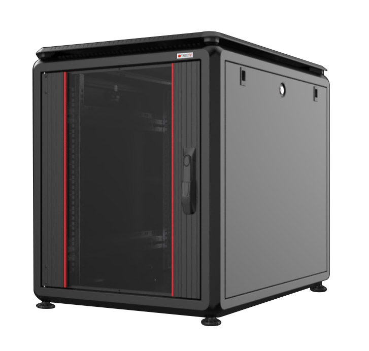 Armadio Server Rack 19'' 600x1000 12 Unità Nero da sotto-scrivania serie Evolution - immagine 6