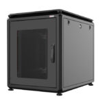 Armadio Server Rack 19'' 600x1000 12 Unit&agrave; Nero da sotto-scrivania serie Evolution