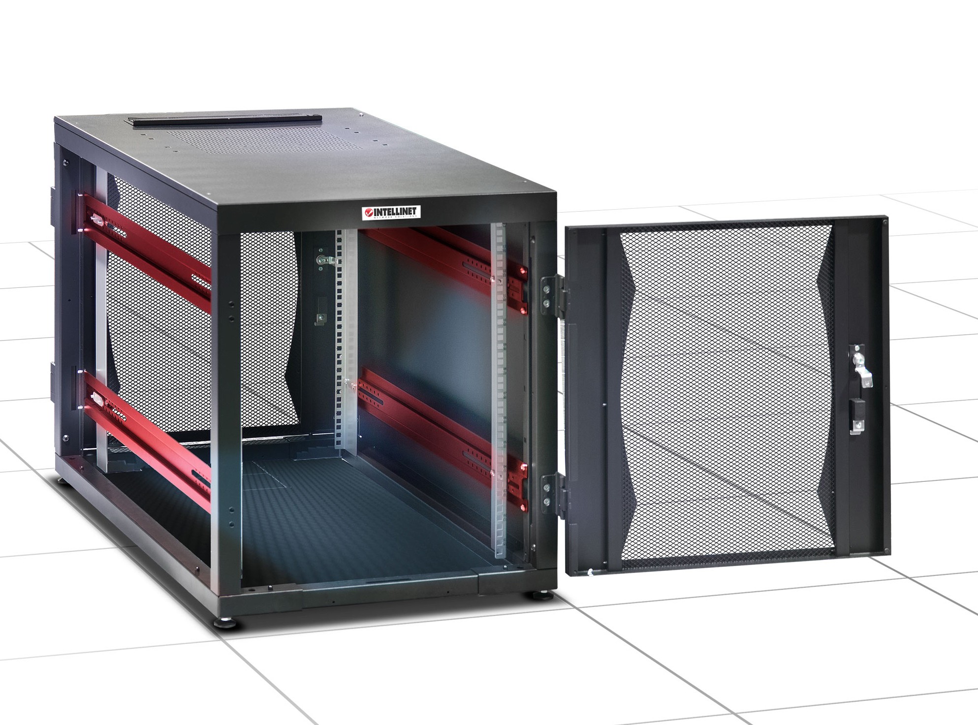 Armadio Server Rack 19'' 600x1000 14 Unità Nero Assemblato - immagine 2