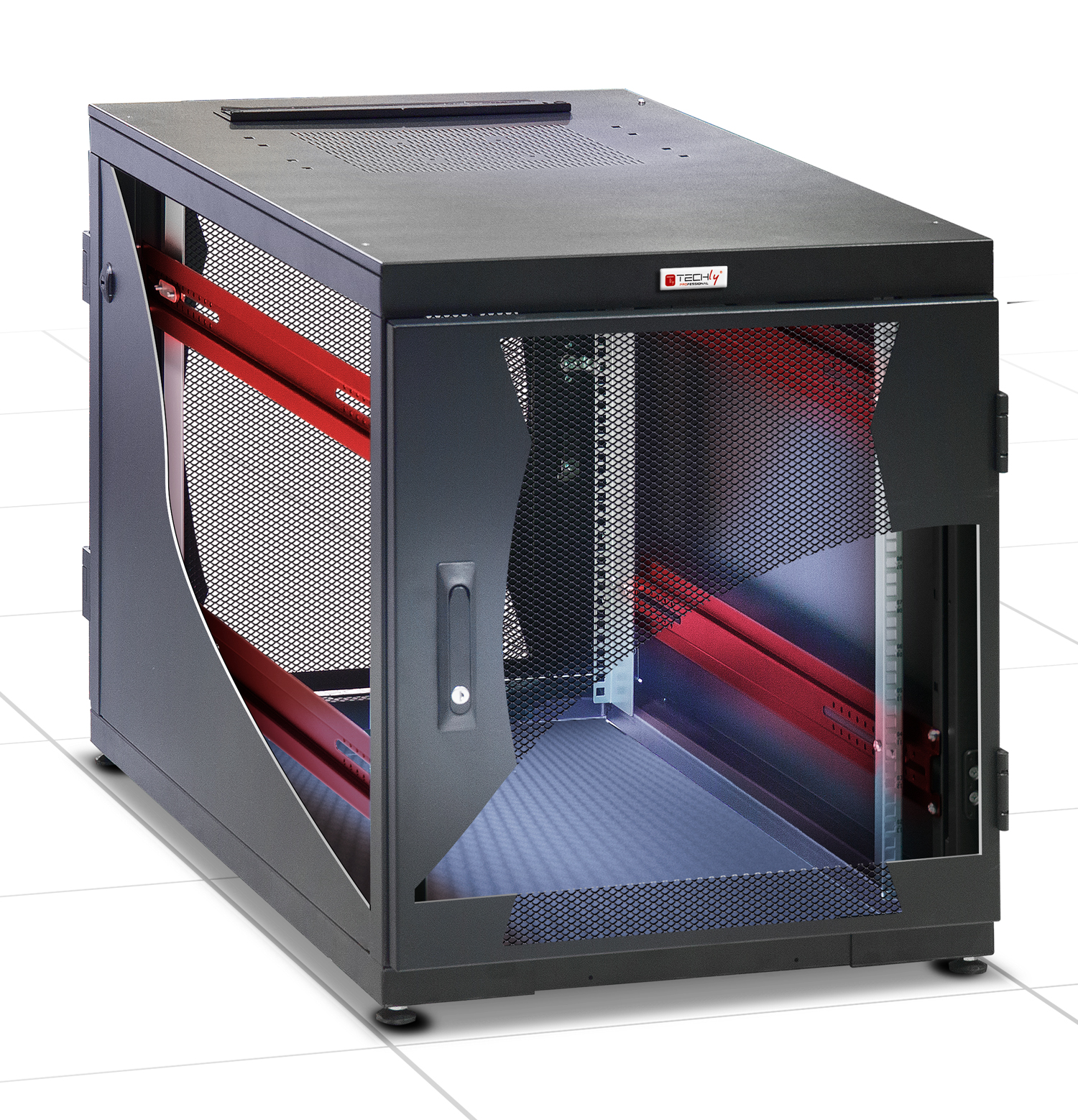 Armadio Server Rack 19'' 600x1000 14 Unita' Nero Flat Pack