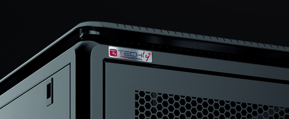 Armadio Server Rack 19'' 800x1000 26 Unità Nero serie Evolution - immagine 3