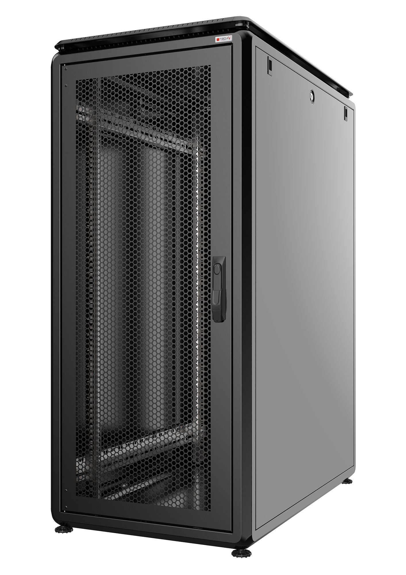 Armadio Server Rack 19'' 800x1000 42U Nero Porta Grigliata serie Evolution Ventilato