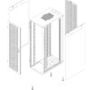 Armadio Server Rack NextGen 1000 19'' 600x1200 27U Nero Porta Grigliata - immagine 3