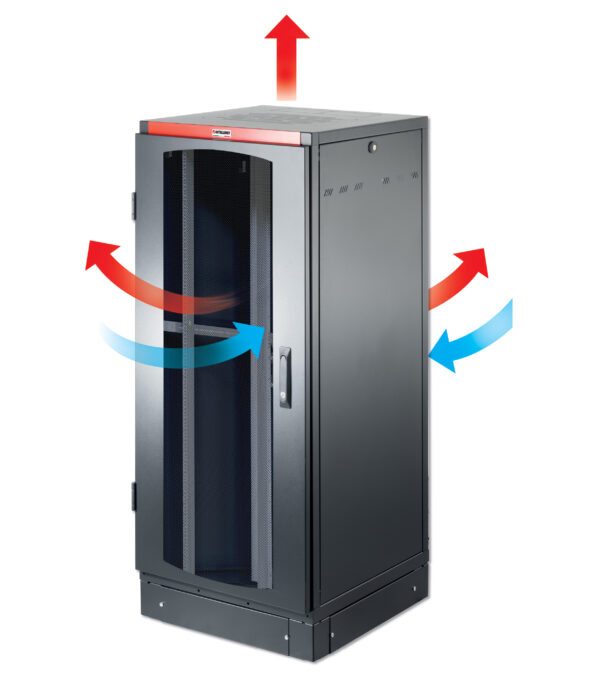 Armadio Server Rack NextGen 1000 19'' 600x1200 27U Nero Porta Grigliata - immagine 2
