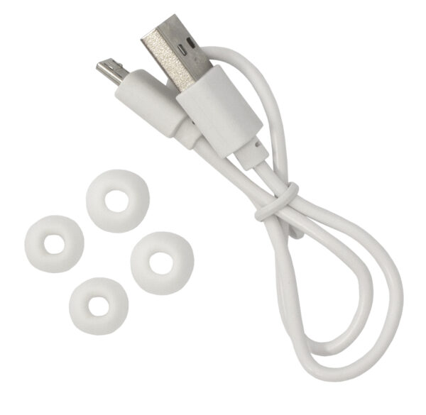 Auricolari Bluetooth v5.1 con Custodia di Ricarica Bianco - immagine 8