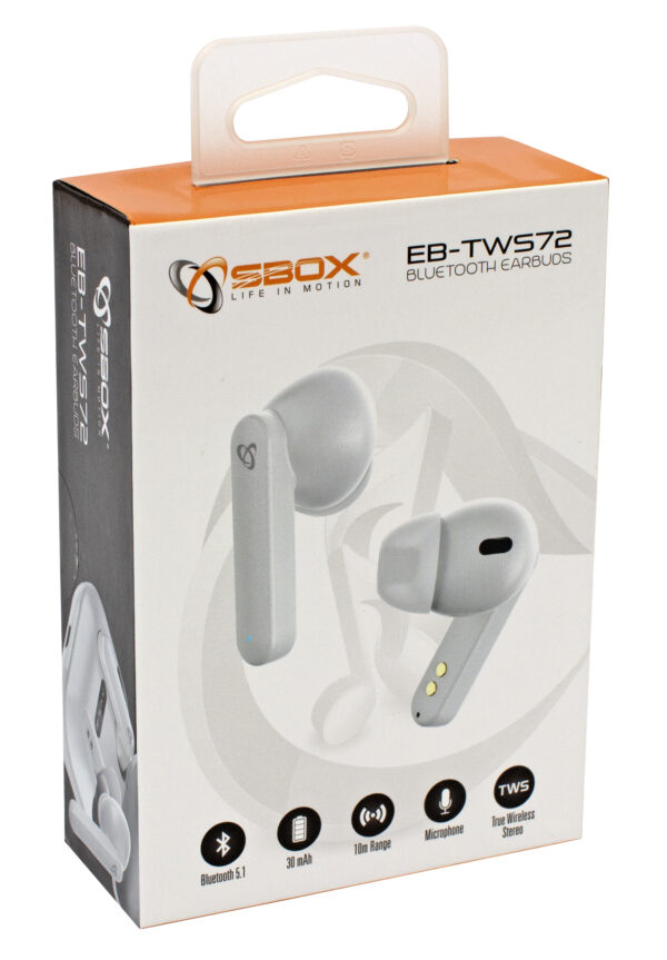 Auricolari Bluetooth v5.1 con Custodia di Ricarica Bianco - immagine 2