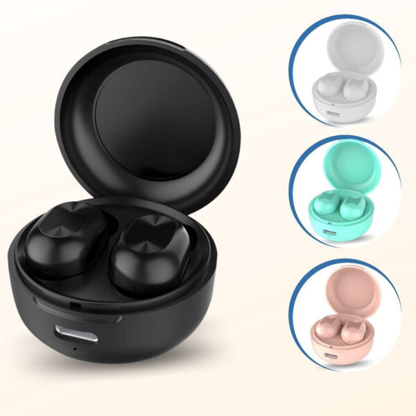 Auricolari Wireless Bluetooth con Custodia di Ricarica Bianco - immagine 4