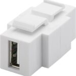 Adattatore Keystone USB2.0 A/B Installabile in Entrambi i Lati