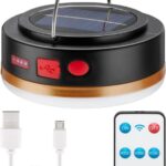 Lampada da Campeggio Solare a LED con Telecomando IR e Powerbank