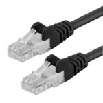 Cavo di rete Patch in Rame Cat. 6 Nero UTP 2 m