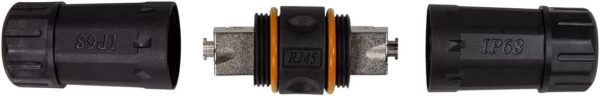 Extender da Esterno per Cavo Cat.6A e Cat.7 IP68 Toolless