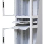 Armadio Rack 19'' 600x600 38U con Ripiano Tastiera Grigio