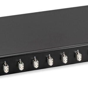 Cassetto Ottico 19'' con 12 bussole LC Duplex Multimodale OM2 Nero