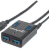 Hub USB 3.0 4 Porte con Alimentatore 5V 3A Nero