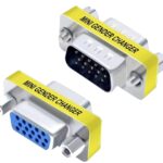 Mini Gender Changer VGA DB 15 poli HD M/F