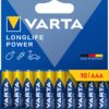 Confezione 10 Batterie Varta Longlife Power Ministilo AAA
