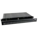 Cassetto Ottico 19'' 24 porte SC Duplex Nero Fisso