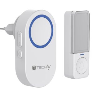 Kit Campanello Wireless fino a 180m con Pulsante IP56 Battery Free