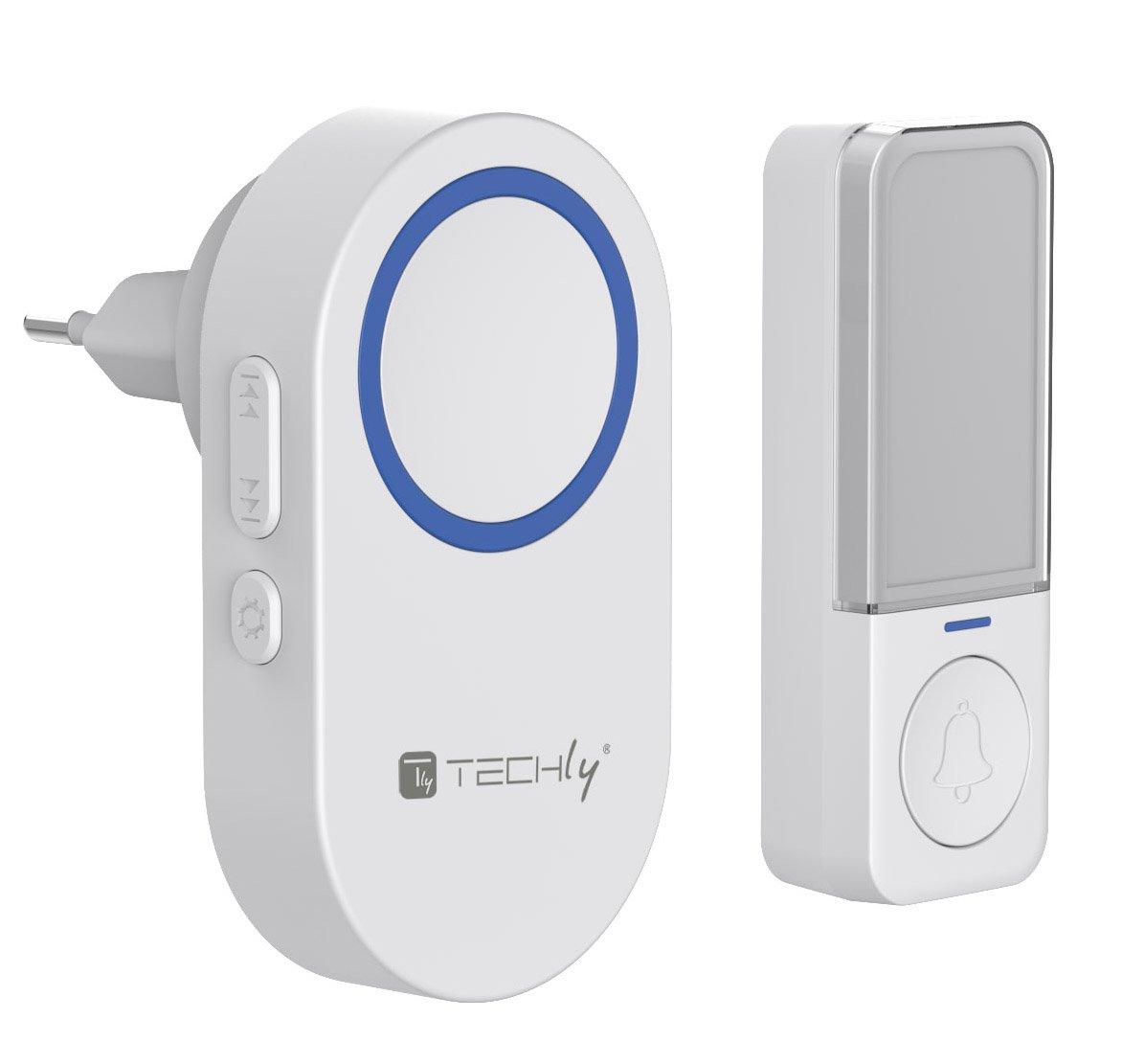 Kit Campanello Wireless fino a 180m con Pulsante IP56 Battery Free