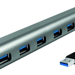 Hub USB 3.0 SuperSpeed 7 porte Alluminio Silver