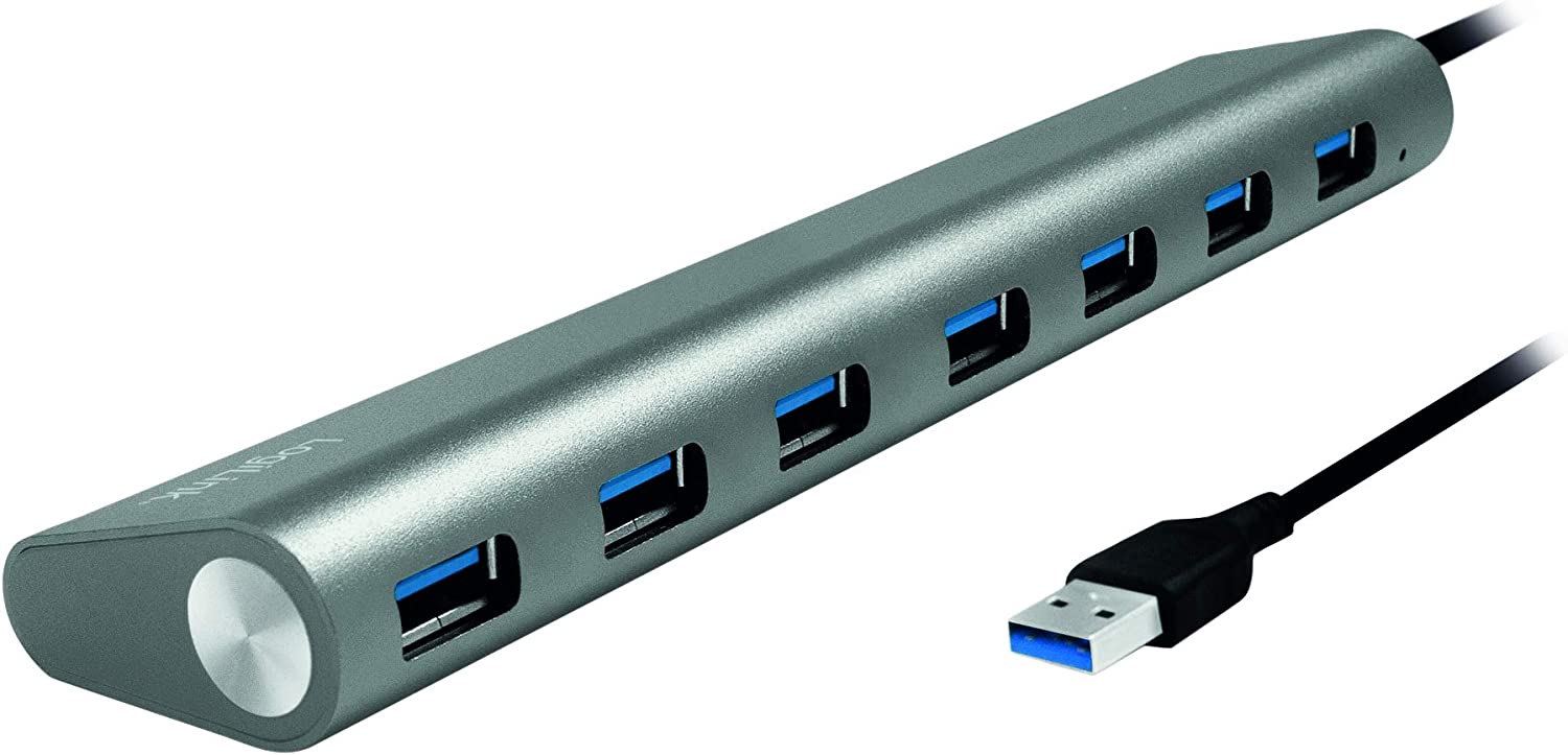 Hub USB 3.0 SuperSpeed 7 porte Alluminio Silver