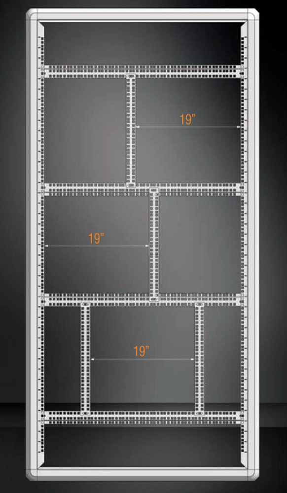 Barre di Supporto Verticali per Armadi Rack 19'' Serie Evolution - immagine 2