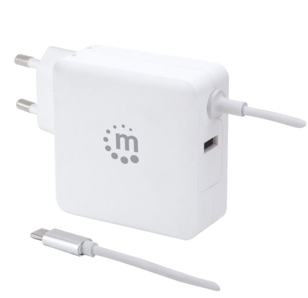 Alimentatore 60W USB con Cavo USB-C Bianco - immagine 3