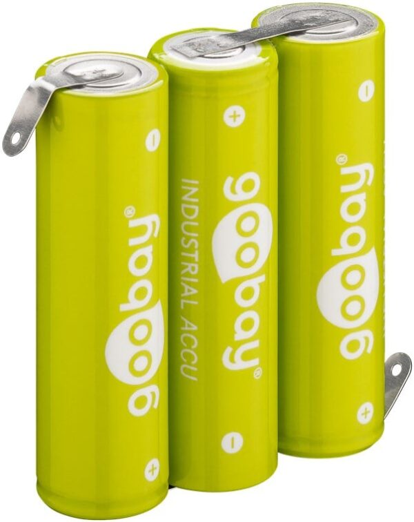 Batterie Ricaricabili NiMH 3xAA HR6 2100 mAh 3.6V a Saldare