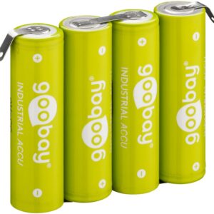 Batterie ricaricabili NiMH 4xAA HR6 2100 mAh 4.8V a saldare