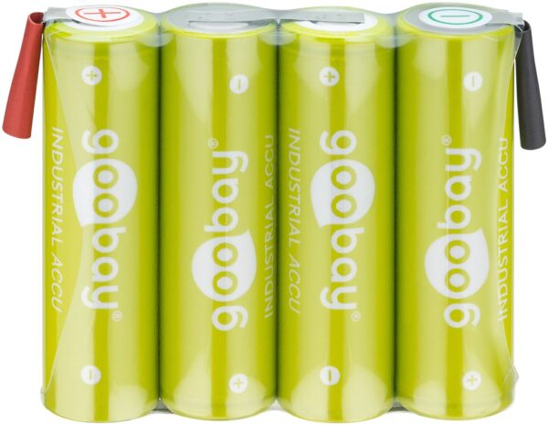 Batterie ricaricabili NiMH 4xAA HR6 2100 mAh 4.8V a saldare - immagine 2