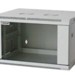 Armadio Rack 19'' a muro 15 unità due sezioni Grigio