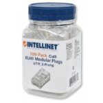 Confezione 100 Plug RJ45 per Cavo Flessibile Cat.6 UTP