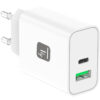 Caricatore Alimentatore GaN USB-C™ 30W e USB-A QC3.0 da Muro