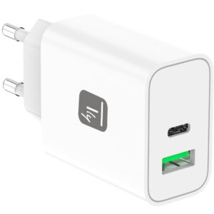 Caricatore Alimentatore GaN USB-C™ 30W e USB-A QC3.0 da Muro