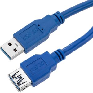 Cavo Prolunga USB 3.2 Superspeed A maschio/A femmina 0,5m Blu