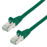 Cavo di rete Patch in Rame Schermato Cat. 5e Verde F/UTP 1 m