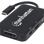 Adattatore Convertitore USB-C™ 4 in 1 a DP/HDMI/DVI/VGA Nero