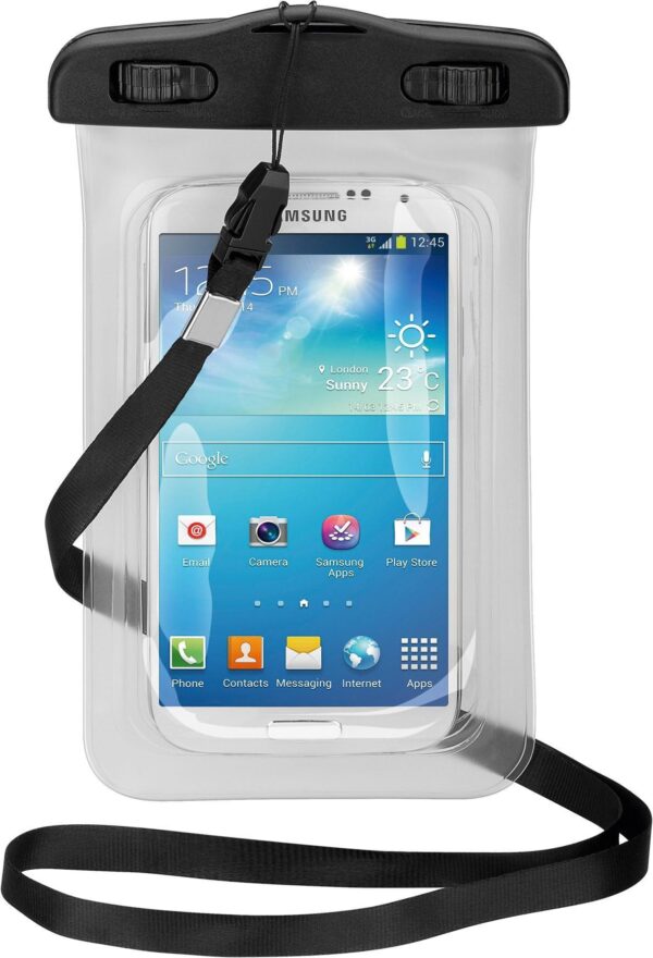 Custodia da Spiaggia Impermeabile per Smartphone fino a 5'' - immagine 2