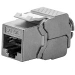 Frutto Keystone RJ45 Cat6A 10Gigabit STP 180&deg; Tooless Slim