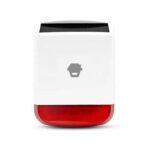 Sirena Wireless con Lampeggiante 110dB per Antifurto con Ricarica Solare