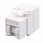 Frutto Keystone RJ45 Cat.6 UTP 180&deg; Toolless con Otturatore