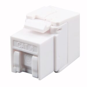 Frutto Keystone RJ45 Cat.6 UTP 180° Toolless con Otturatore