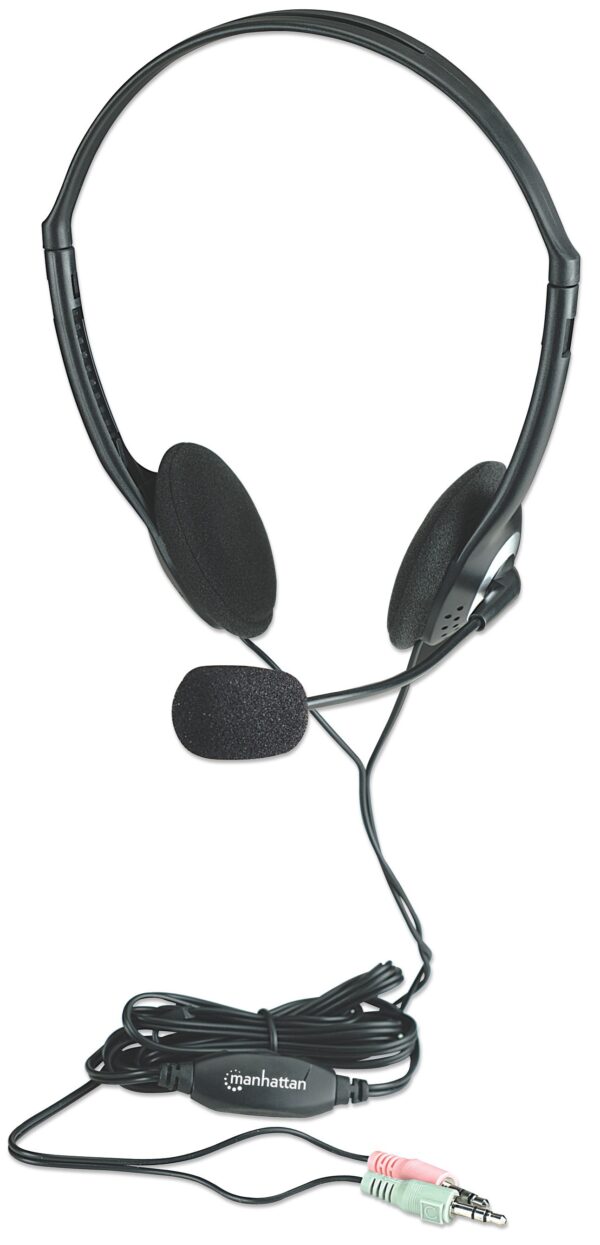 Cuffie Stereo con Microfono e Regolazione del Volume