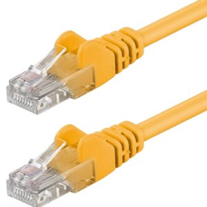 Cavo di rete Patch in Rame Cat. 5e Giallo UTP 5 m