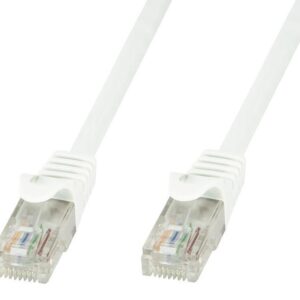 Cavo di rete Patch in CCA Cat.5E Bianco UTP 0,5m